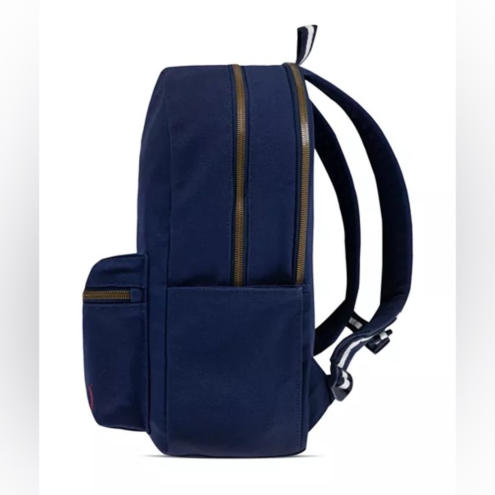 NWT Polo Ralph Lauren American flag canvas backpack Newport/Navy full-size - Picture 5 of 10